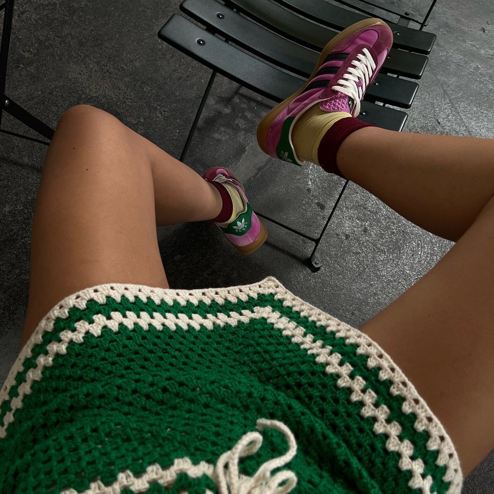 Gucci x Adidas Pink Gazelle Women's Sneakers Size 6.5